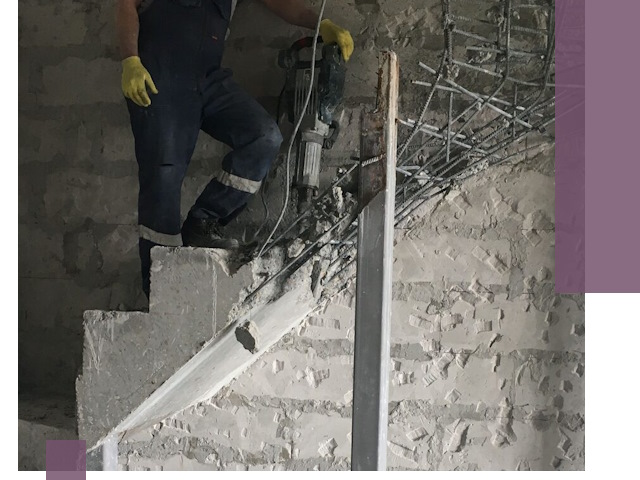 Демонтаж металлических и бетонных лестниц в Мелеузе