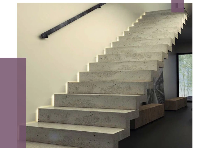 Облицовка бетонных лестниц в Мелеузе от 4603 руб/м2 