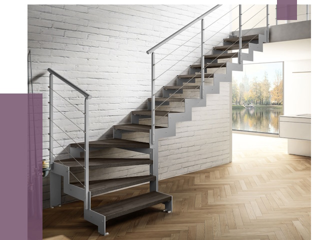 Г-образные лестницы под ключ в Мелеузе от 37080 руб. | ПРОЛЁТ-Млз