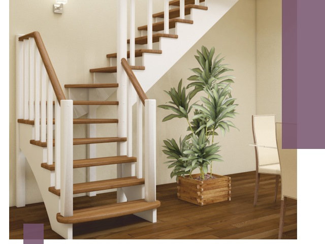 Г-образные лестницы под ключ в Мелеузе — изготовление и монтаж