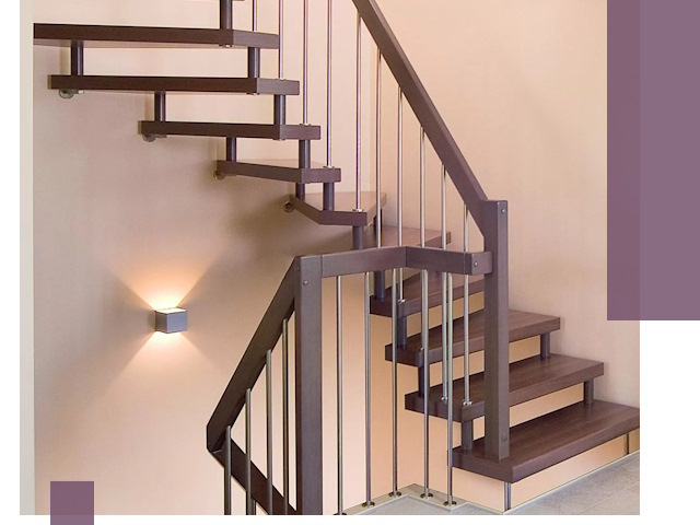 Изготовление лестниц на больцах в Мелеузе под ключ