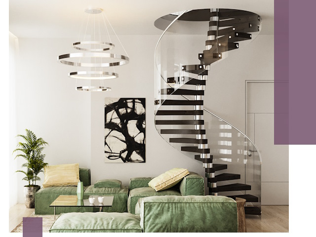 Лестницы для двухуровневой квартиры в Мелеузе — изготовление и монтаж