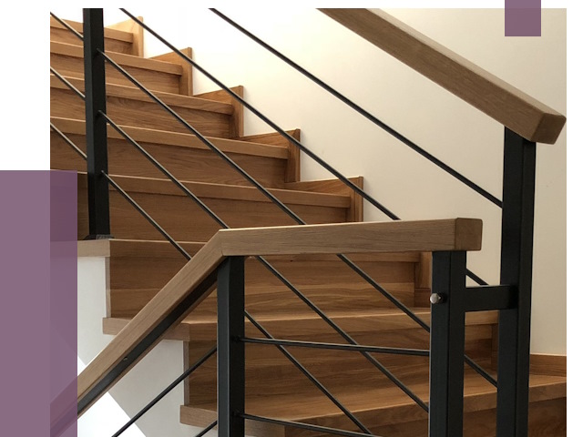 Обшивка металлической лестницы деревом в Мелеузе от 4347 руб. 