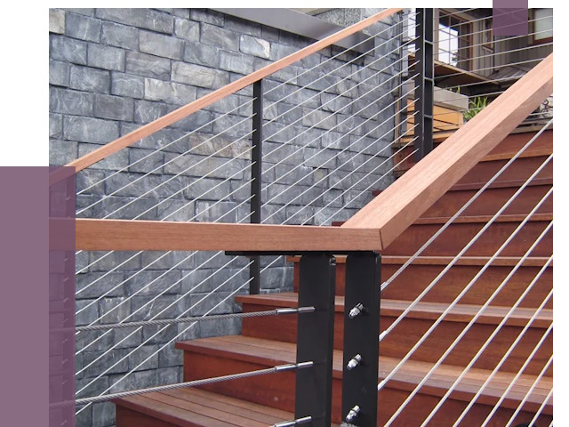 Тросовые перила под ключ в Мелеузе от 7774 руб. 