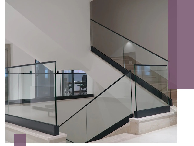 Стеклянные перила премиум-класса с установкой в Мелеузе