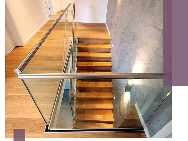 Перила для лестницы в доме — изготовление и монтаж в Мелеузе