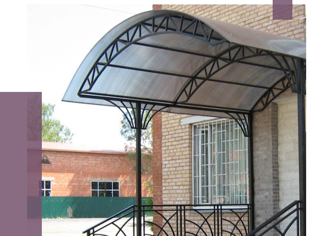 Металлические навесы и козырьки в Мелеузе от 12786 руб.