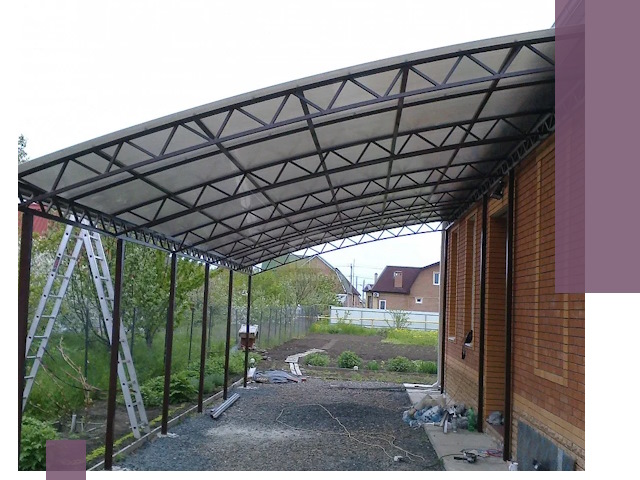 Профессиональный монтаж навесов под ключ в Мелеузе