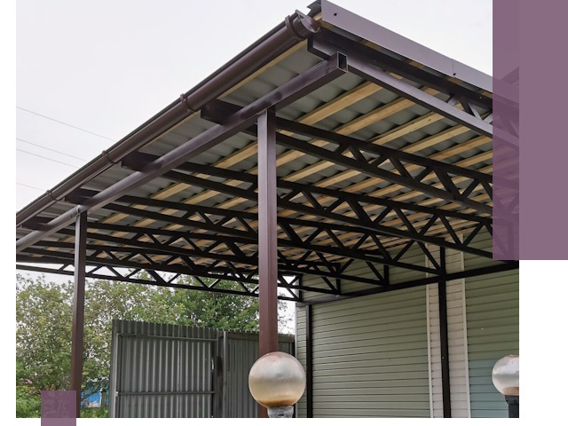 Навесы под ключ в Мелеузе: изготовление, монтаж и гарантия