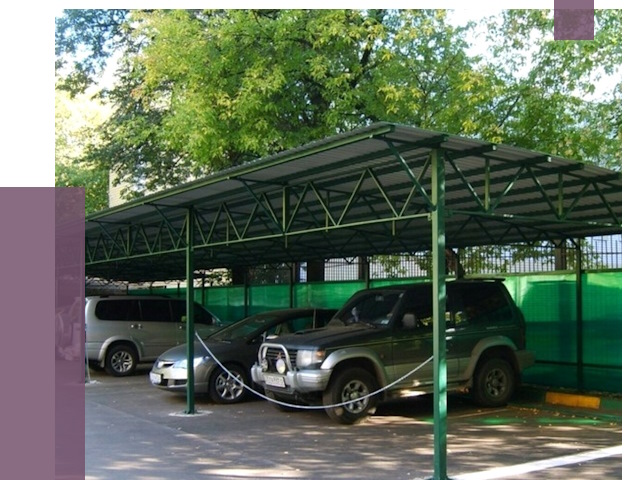 Навесы для парковки в Мелеузе от 80298 руб. заказать | ПРОЛЁТ-Млз