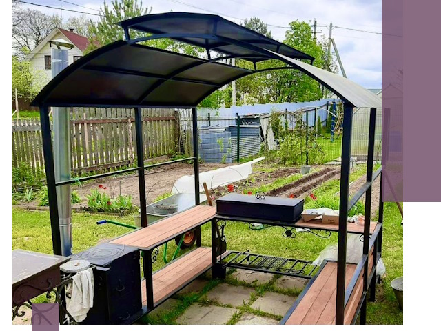 Навесы для барбекю в Мелеузе: изготовление, монтаж и демонтаж