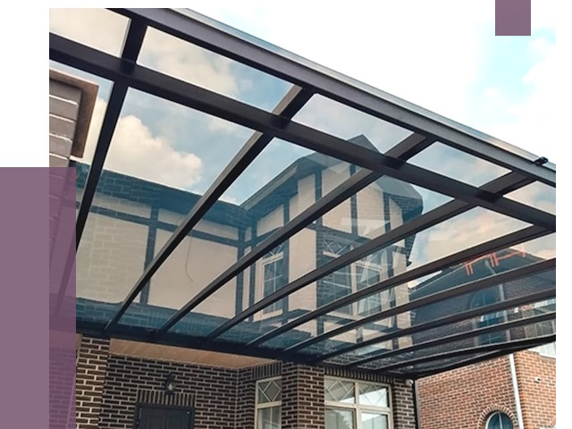 Навесы из поликарбоната в Мелеузе от 8613 руб. под ключ — ПРОЛЁТ-Млз