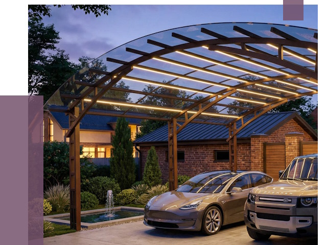 Металлические навесы в Мелеузе от 12684 руб. под ключ — ПРОЛЁТ-Млз