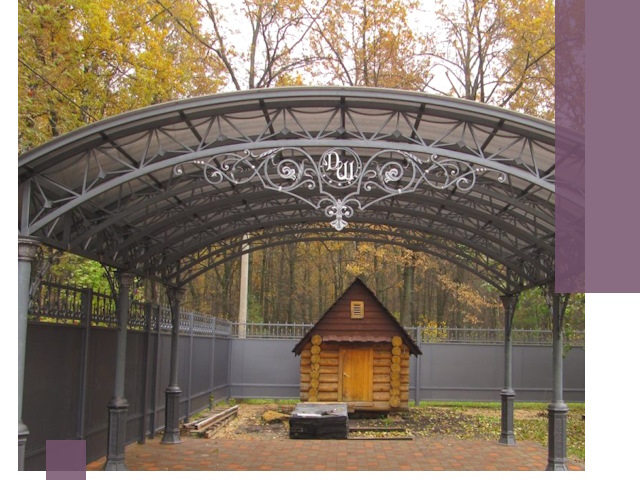 Кованые навесы премиум-класса под заказ в Мелеузе