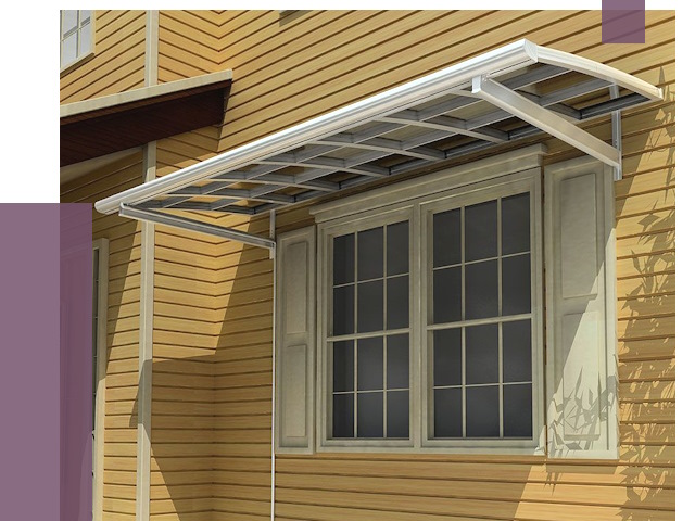 Козырьки над окнами в Мелеузе от 7621 руб. — монтаж, покупки | ПРОЛЁТ-Млз