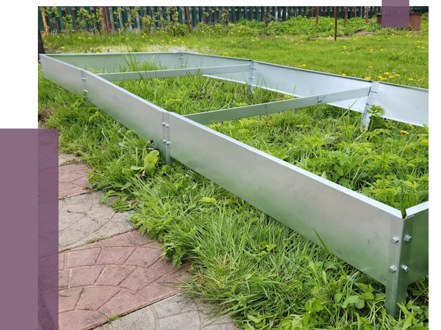 Металлические бордюры для грядок в Мелеузе от 1790 руб.