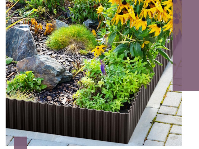 Металлические бордюры для клумб в Мелеузе — производство и монтаж