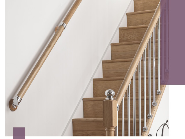 Пристенные поручни из стали и нержавейки под монтаж в Мелеузе